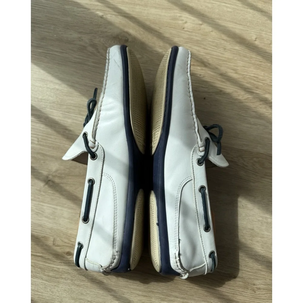 Salvatore Ferragamo Men's Shoes White‎ Blue Size 9.5 US with No box